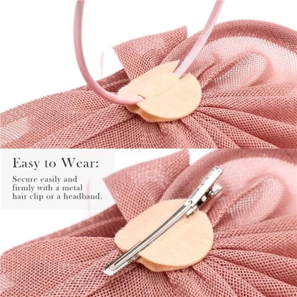 Fascinator Hats Tea Party Hat Vintage Pillbox Hat Headband - Picture 5 of 8